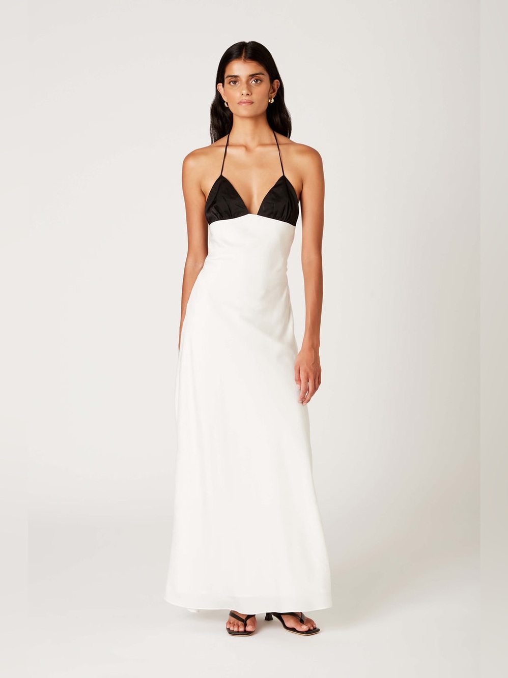 Nia the Brand Wolfe in Black & White Maxi Dress Size S NWT